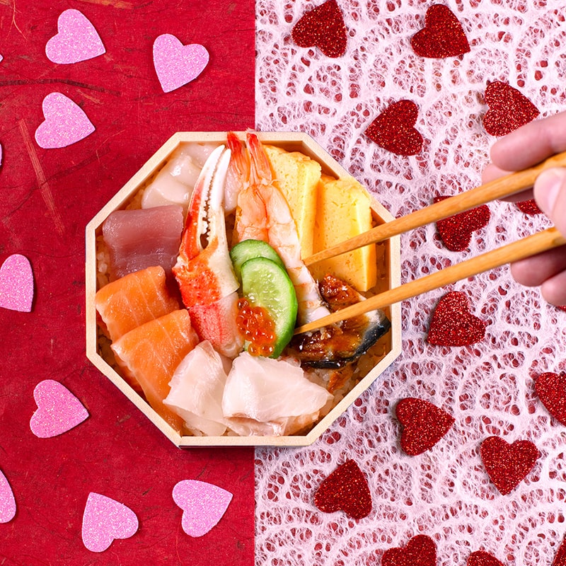 Valentines Seafood Chirashi