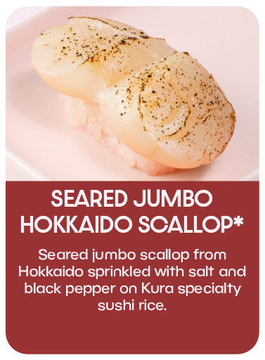 Seared Jumbo Hokkaido Scallop*