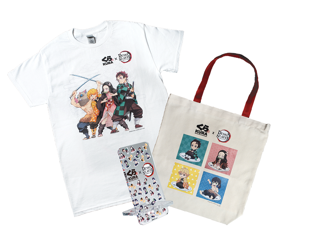 2023 Kura Sushi x Demon Slayer Limited Edition Promo T Shirt Size M +  Gashapon